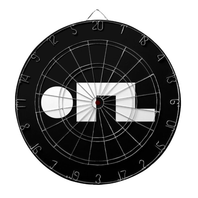 ORZ Emoticon Kaomoji Emoji Dartboard (Front)