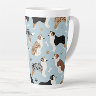 Os de berger australiens et mâchoires latte Mug