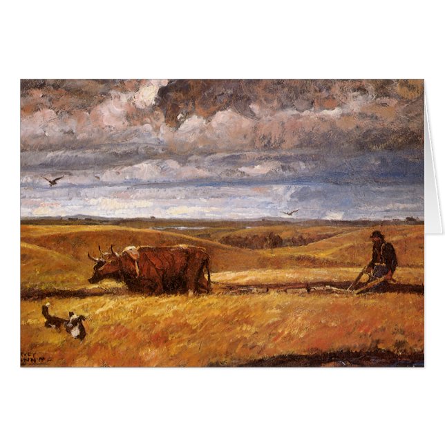 Os de bison coulés sous Harvey Thomas Dunn (Devant horizontal)