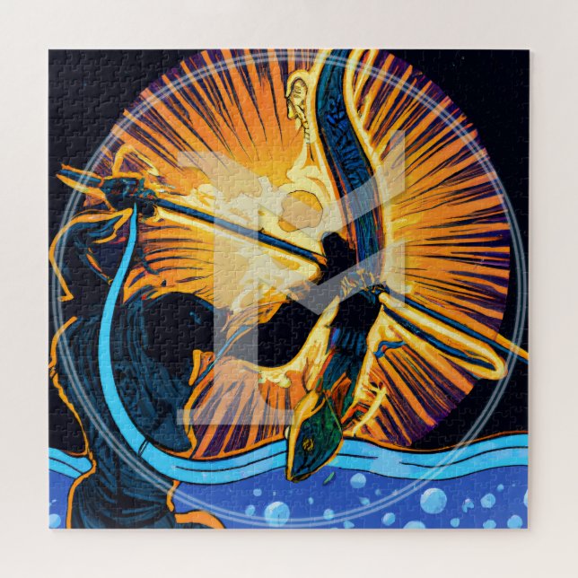 Os Rune Art Puzzle | ᚩ Runique Viking Anglo-Saxon (Horizontal)