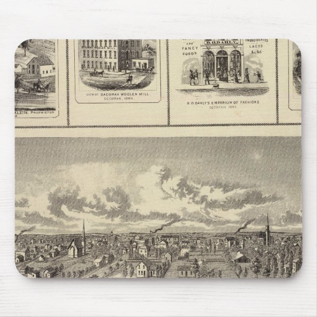 Osage Bldgs, farms, residences Mouse Pad (Front)