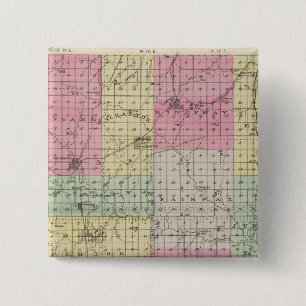 Osage County, Kansas 2 Inch Square Button