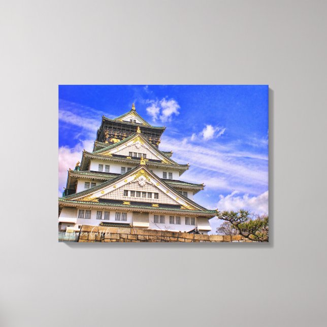 Osaka Castle (Blue sky ver.) [Premium Canvas] Canvas Print (Front)