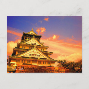 Osaka Castle (Sunset ver.) [Postcard] Postcard