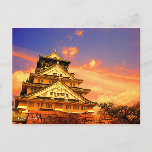Osaka Castle (Sunset ver.) [Postcard] Postcard (Front)