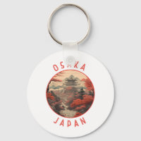 Osaka Japan Retro Distressed Circle