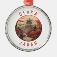 Osaka Japan Retro Distressed Circle