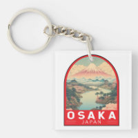 Osaka Japon Mont Fuji Voyage Art Emblème