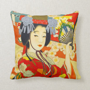 Osaka Mercantile Steamship Company Travel Poster Throw Pillow