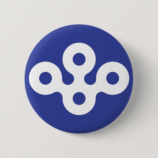Osaka Prefecture, Japan 2 Inch Round Button (Front)