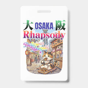 OSAKA rhapsody Delicious TAKOYAKI -JAPAN travel- Badge