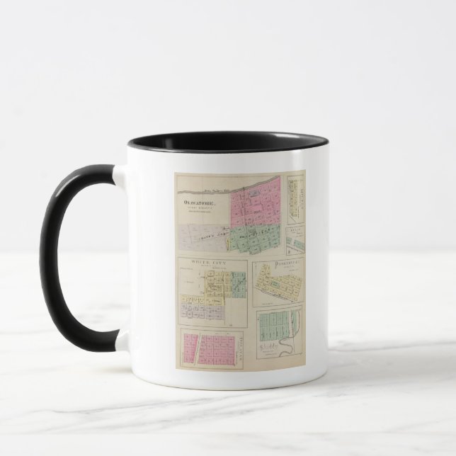 Osawatomie, White City, Delavan, Milton, Kansas Mug (Left)