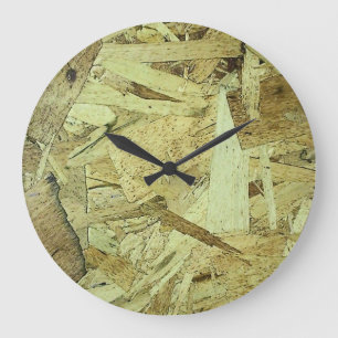 OSB Chip Board Plywood Large Clock