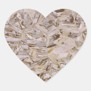 OSB Construction Plywood Decor Heart Sticker
