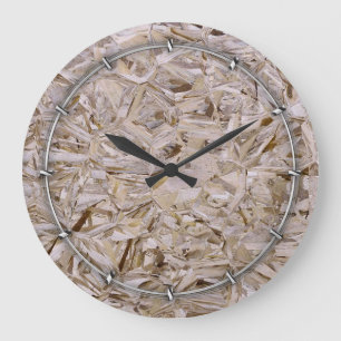OSB Construction Plywood Sheeting Print Large Clock