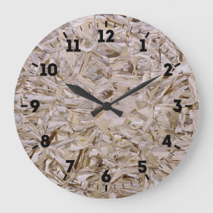 OSB Construction Plywood Sheeting Print on a Large Clock