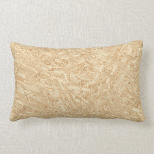 OSB Pattern Chipboard Renovation Lumbar Pillow