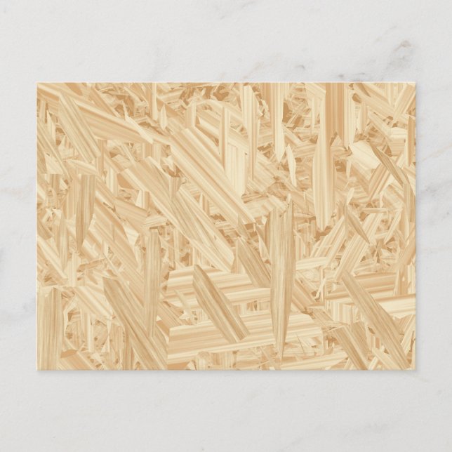 OSB Pattern Chipboard Renovation Postcard (Front)
