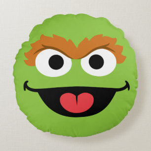 Oscar Face Art Round Pillow