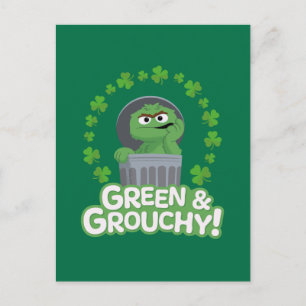 Oscar Green & Grouchy! Postcard