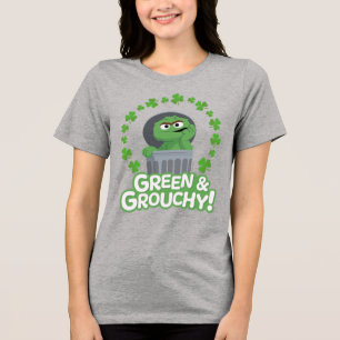 Oscar   Green & Grouchy! Tri-Blend Shirt