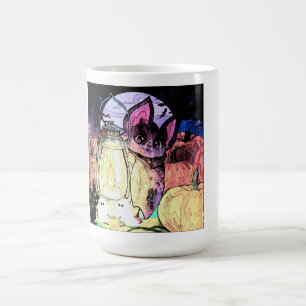 Oscar in the pumpkin patch magic mug