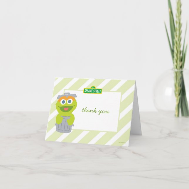 Oscar le Grouch Baby Anniversaire Merci (Devant)