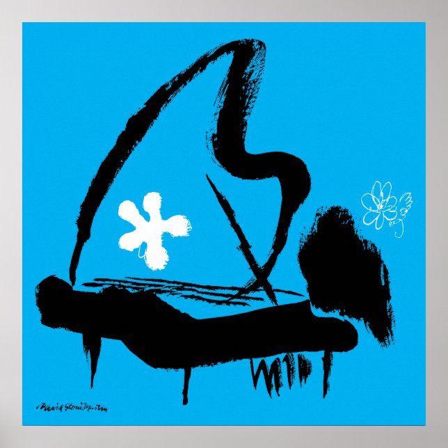 Oscar Peterson Illustrated Jazz Vintage  Poster (Front)