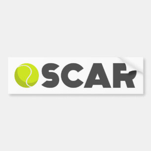 Oscar Tennis Bumper Sticker