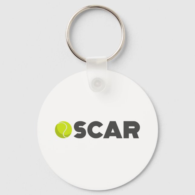 Oscar Tennis Keychain (Front)