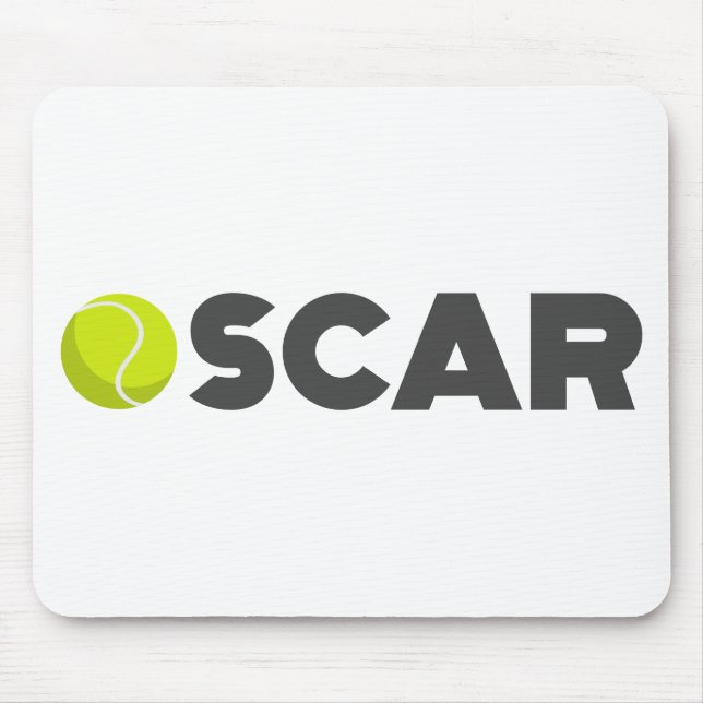 Oscar Tennis Mouse Pad (Front)