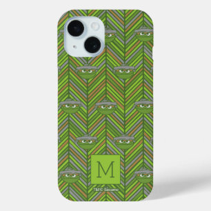 Oscar the Grouch   80's Throwback Pattern iPhone 15 Case