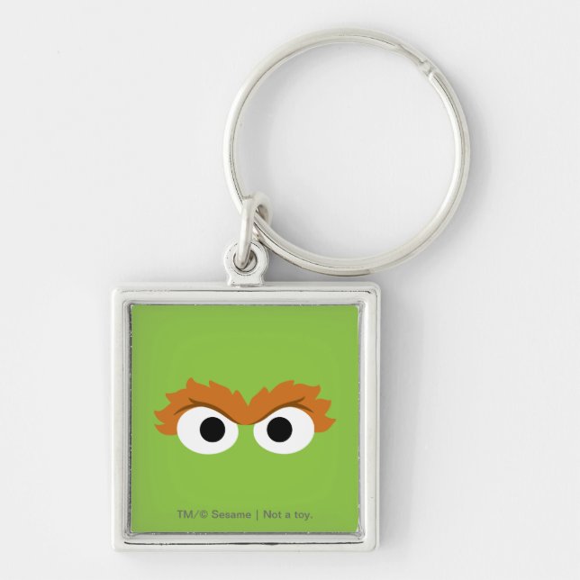 Oscar the Grouch Big Face Keychain (Front)