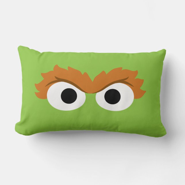 Oscar the Grouch Big Face Lumbar Pillow (Front)