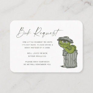 Oscar the Grouch Book Request Insert