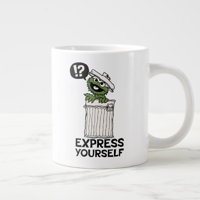 Oscar the Grouch Express Yourself Large Coffee Mug (Right)
