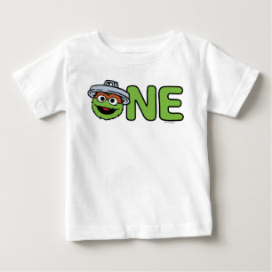 Oscar the Grouch First Birthday Baby T-Shirt