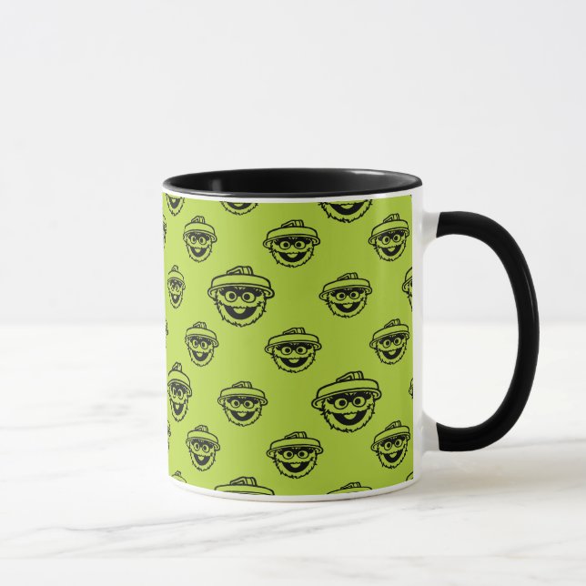 Oscar the Grouch Green Pattern Mug (Right)