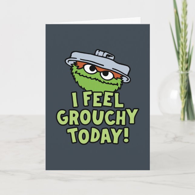 Oscar the Grouch | I Feel Grouchy Today! Holiday Card (Front)