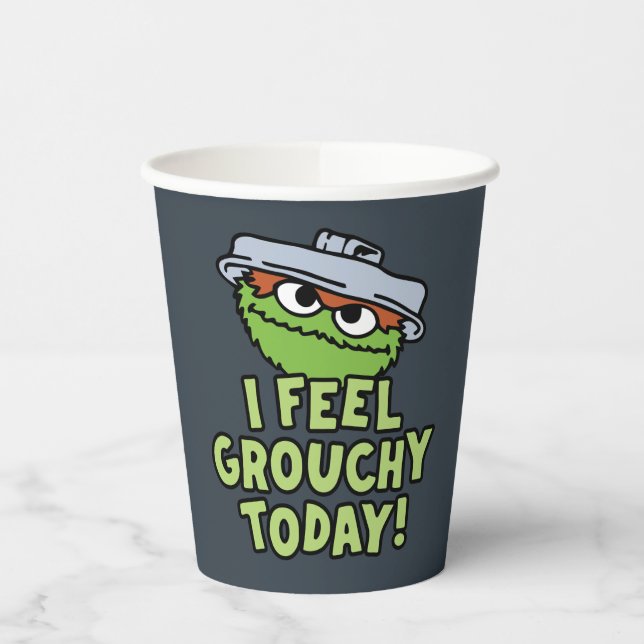 Oscar the Grouch | I Feel Grouchy Today! Paper Cups (Left)