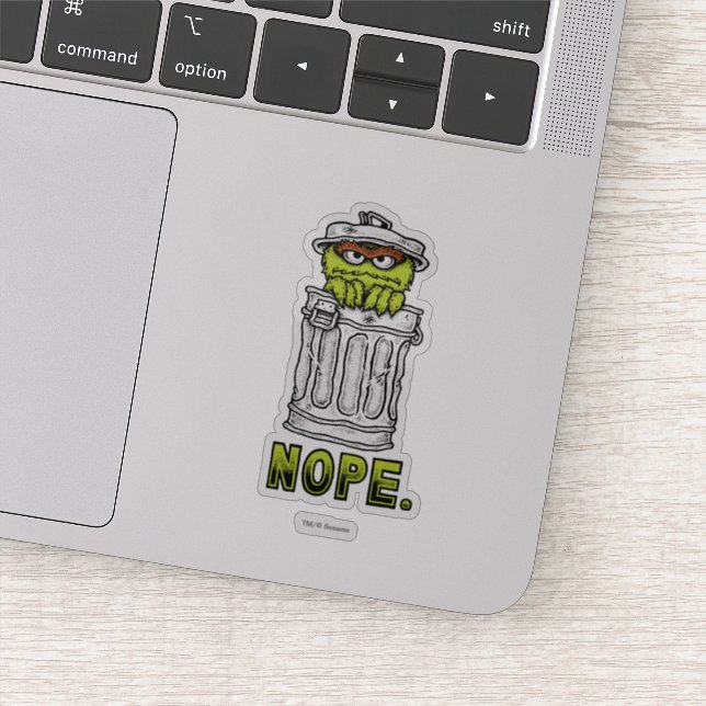 Oscar the Grouch - Nope. (Detail)