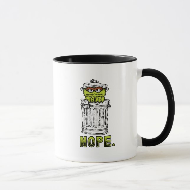 Oscar the Grouch - Nope. Mug (Right)