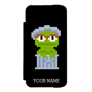Oscar the Grouch Pixel Art   Add Your Name Incipio Watson™ iPhone 5 Wallet Case