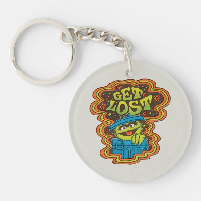 Oscar the Grouch | Psychedelic Keychain (Front)