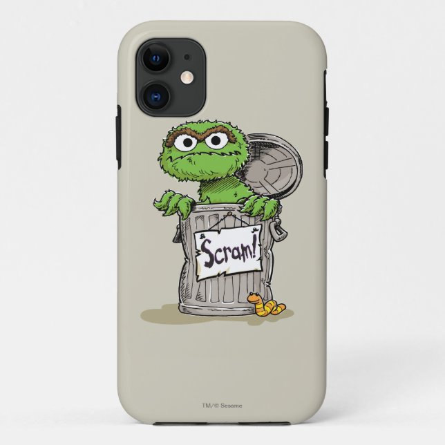 Oscar the Grouch Scram Case-Mate iPhone Case (Back)
