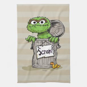 Oscar the Grouch Scram Kitchen Towel
