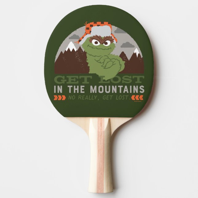 Oscar The Grouch | The Great Outdoors Ping Pong Paddle (Front)