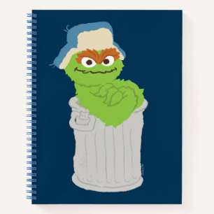 Oscar the Grouch Trash Can Lean Notebook