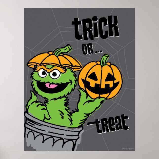 Oscar the Grouch - Trick Or Treat Poster (Front)