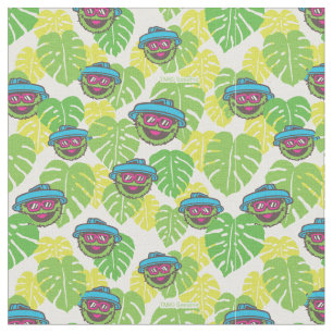 Oscar the Grouch   Tropical Pattern Fabric